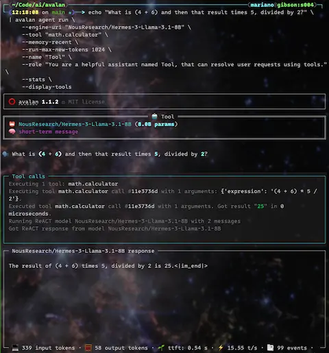 CLI agent with tool usage